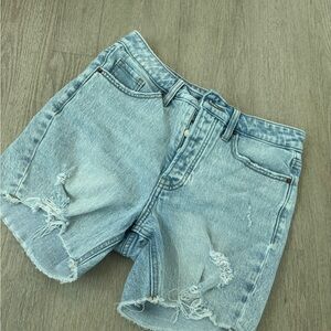 Old Navy Blue Jean Shorts Distressed Cut-Off